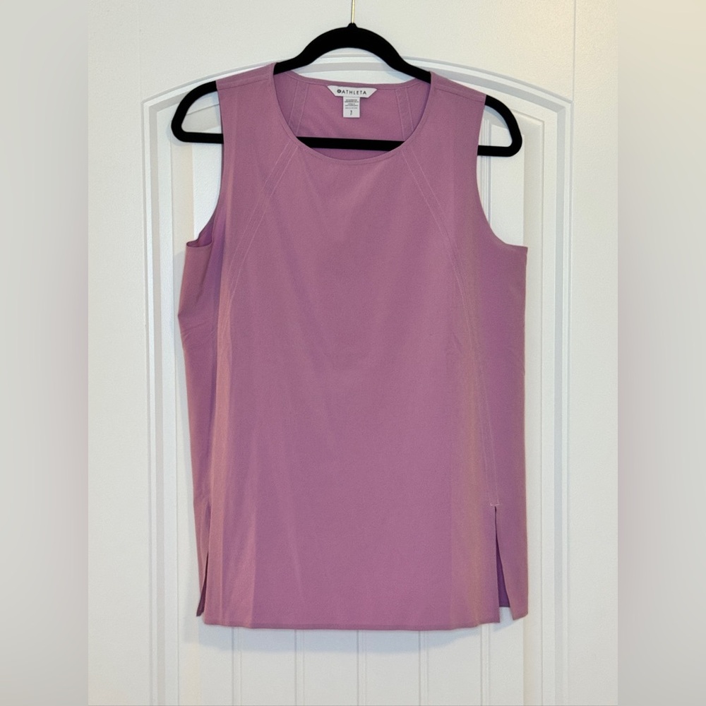 Athleta Lavender Sleeveless Tank Top Athletic Layer